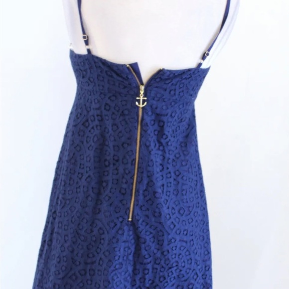 Lilly Pulitzer Navy Blue Karina Lace Mini Dress - Picture 8 of 11